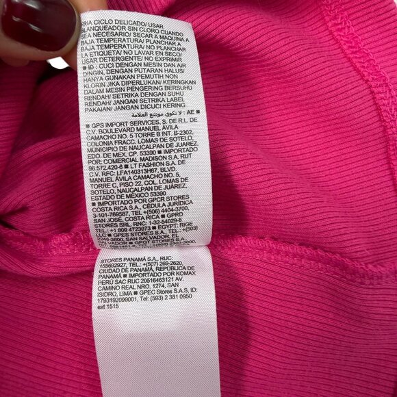 Old Navy Ribbed Tank Top Women’s Size L Fuchsia Stretch Cotton Blend - Picture 10 of 10